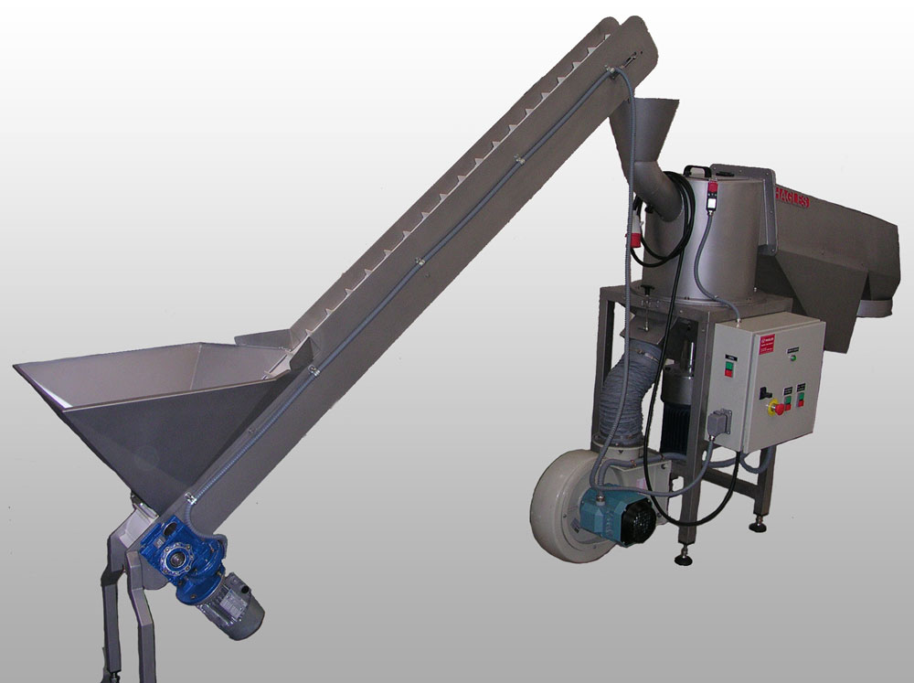 Máquina Separadora de Productos de su Envoltura
